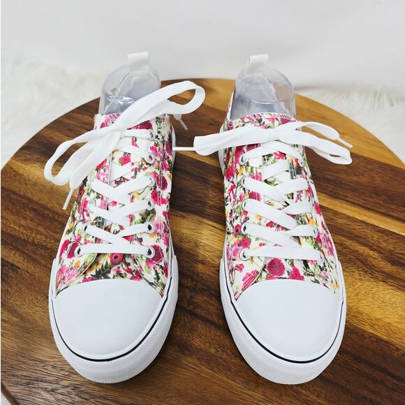 ZGE Shoes - ZGE Canvas Style ZY-K22239 Beautiful Floral Low Top Women's Shoes 9.5 NWOT